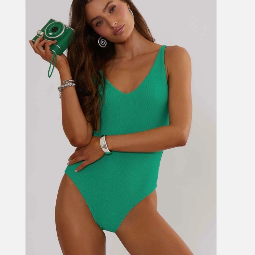 Beach Riot Green One Piece Swimsuit